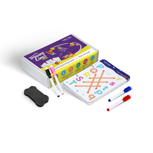 "50% OFF – 68 Pages Reusable Handwriting Tracing Book (2+ Years) + FREE 2000+ Pages Kids’ PDF Worksheets 📚