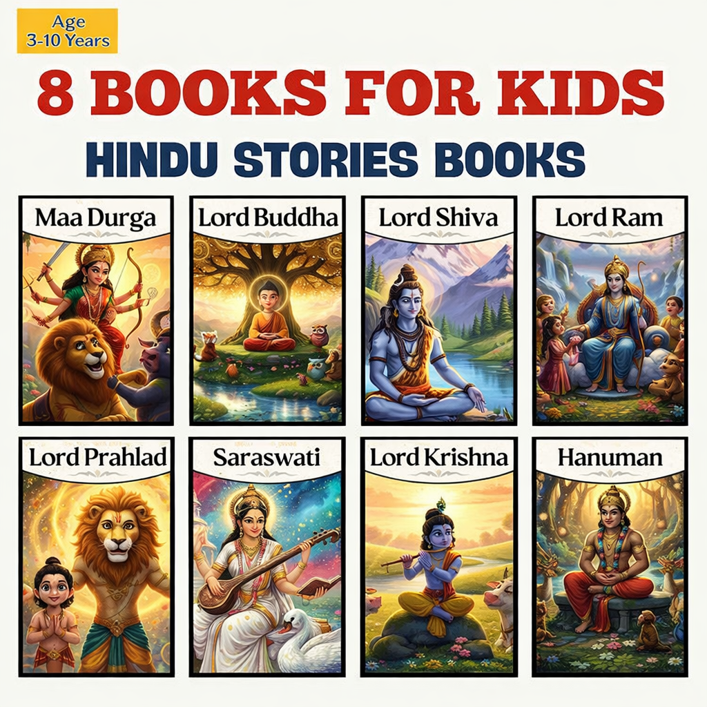 Hindu Story Books Bundle (Pack of 8)