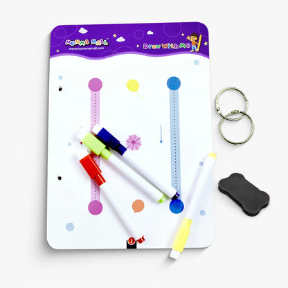 "50% OFF – 68 Pages Reusable Handwriting Tracing Book (2+ Years) + FREE 2000+ Pages Kids’ PDF Worksheets 📚