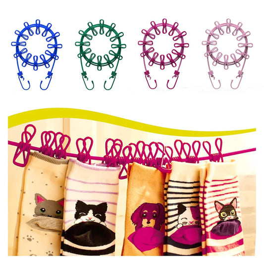 Cloth Drying Rope with Hooks (Buy 1 Get 1 Free)